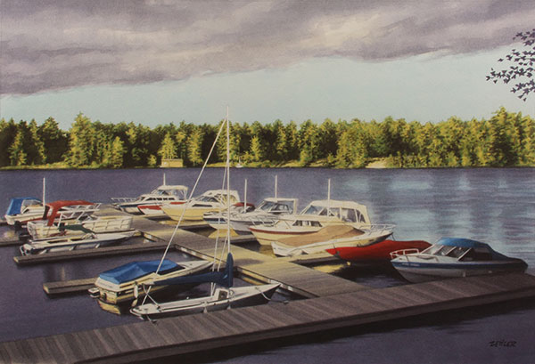 Muskoka Evening<small><br>Framed<br>$1400</small>