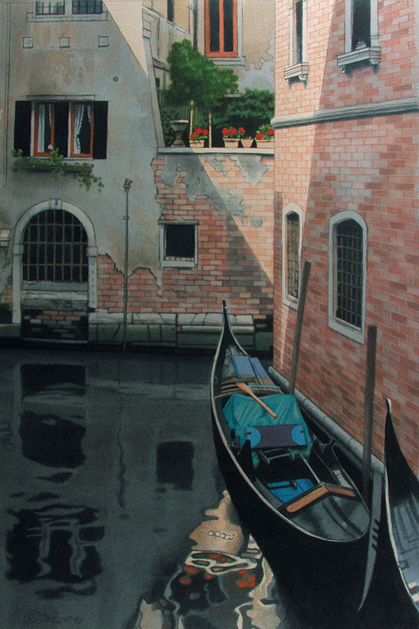 The Idle Gondola<small><br>Framed<br>$1300</small>